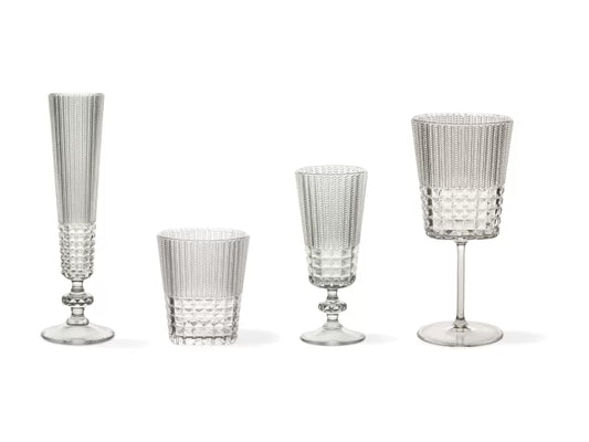 BACI MILANO SET 6 BICCHIERI VINO CHIC & ZEN ACRILICO TRASPARENTE