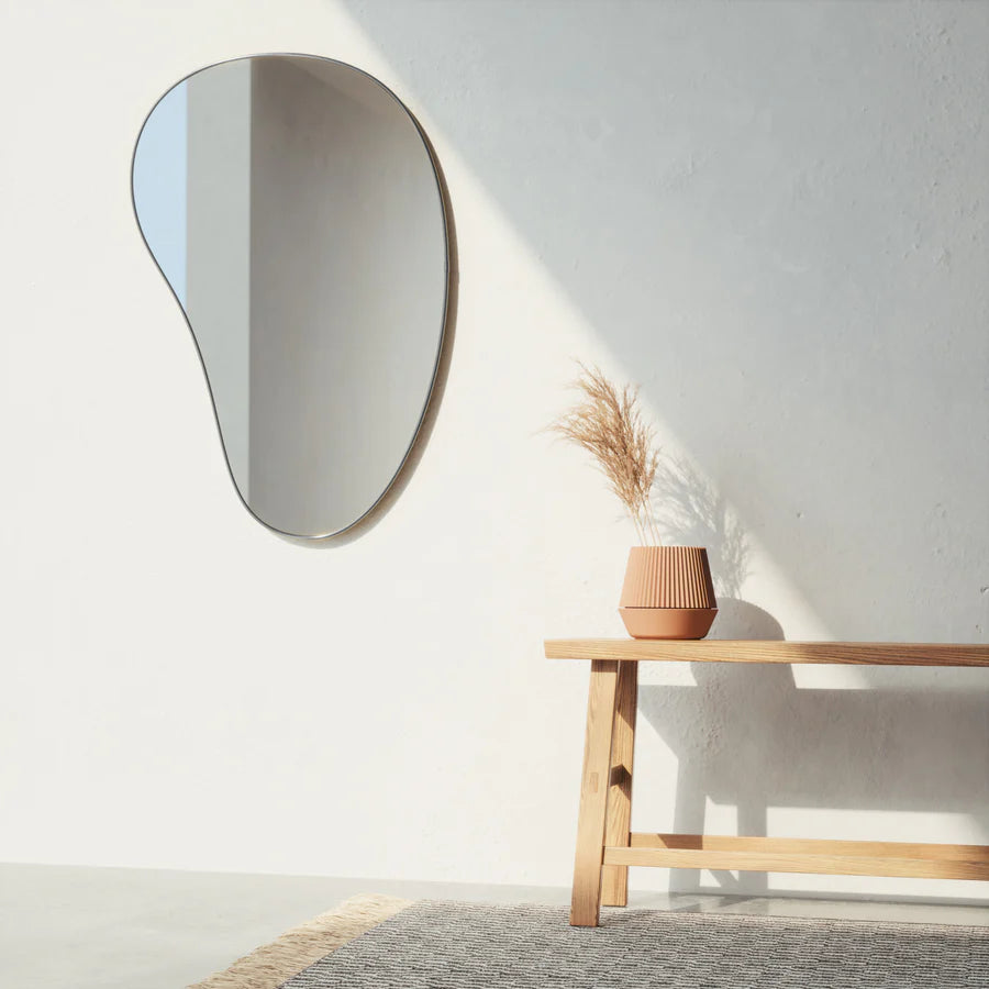 UMBRA SPECCHIO DA PARETE HUBBA PEBBLE