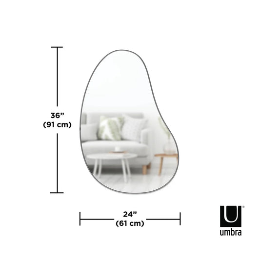 UMBRA SPECCHIO DA PARETE HUBBA PEBBLE