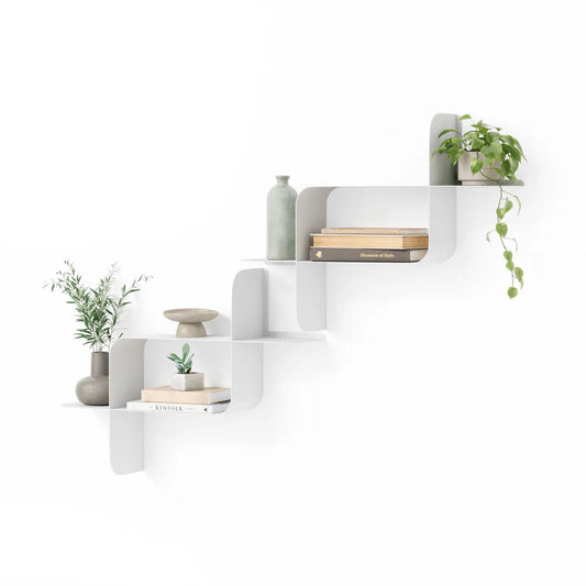 UMBRA MONTAGE METAL WALL SHELVES , SET OF 2