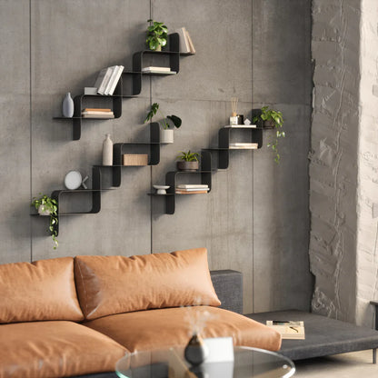 UMBRA MONTAGE METAL WALL SHELVES , SET OF 2