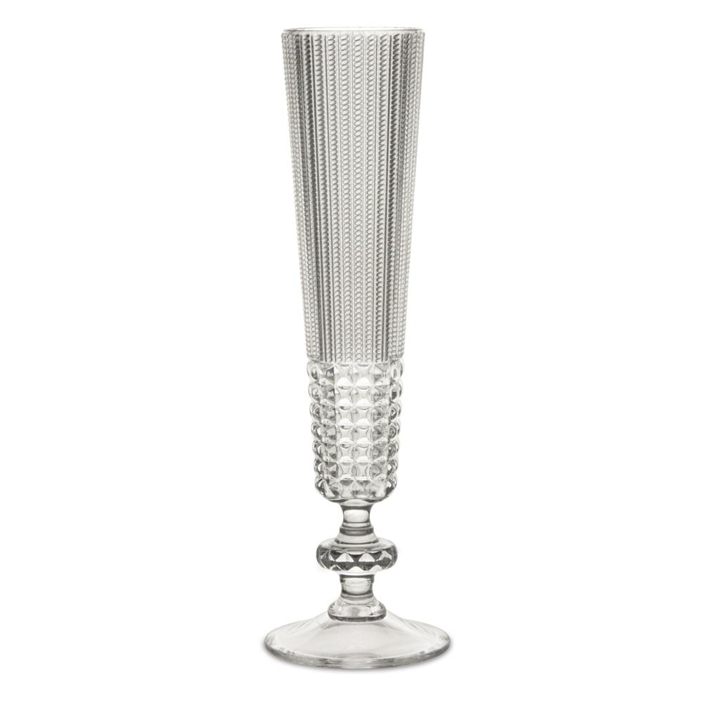 BACI MILANO TRANSPARENT ACRYLIC FLUTES SET 6PCS CHIC &amp; ZEN