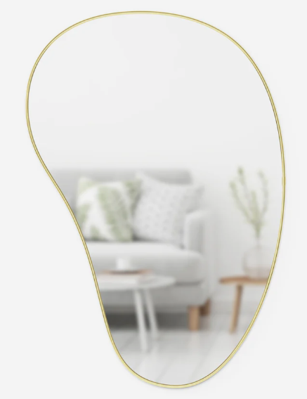 UMBRA SPECCHIO DA PARETE HUBBA PEBBLE