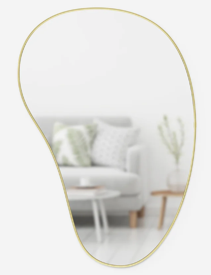 UMBRA SPECCHIO DA PARETE HUBBA PEBBLE