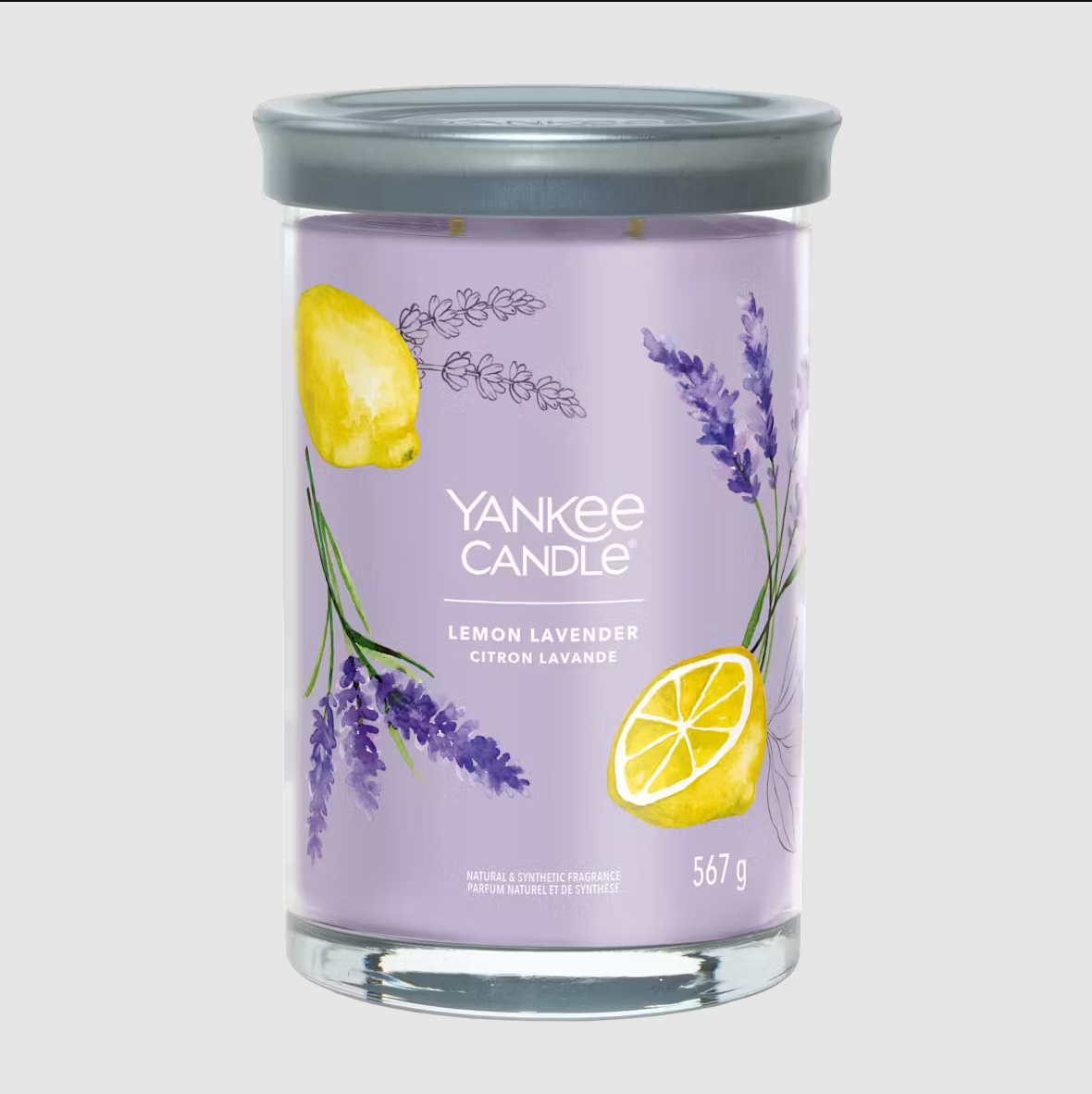 BOUGIE YANKEE CANDLE GLACÉE CITRON LAVANDE (DIFFÉRENTS STYLES) 