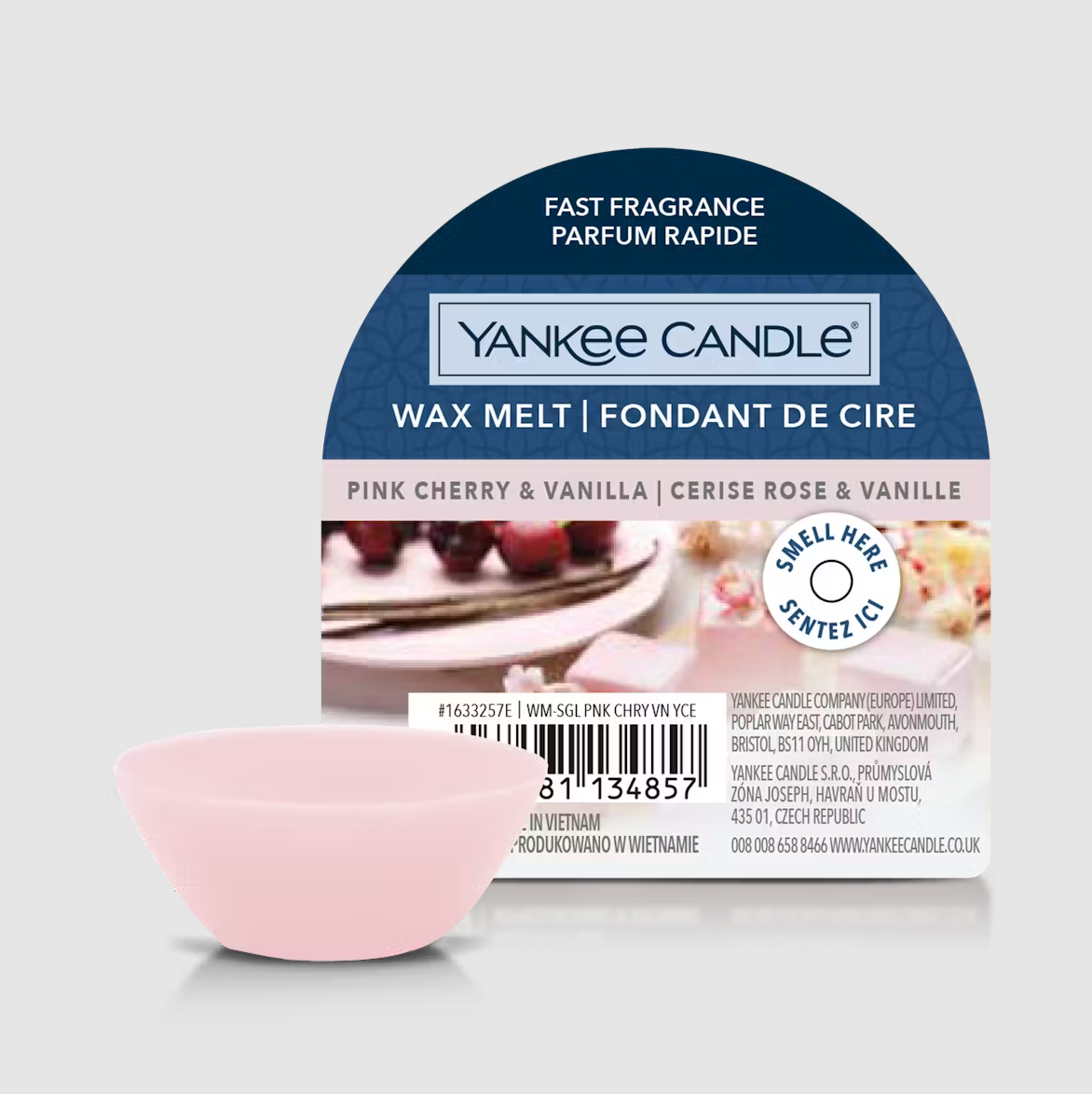 Bougie Yankee Cherry Rose et Vanille (différents styles) 