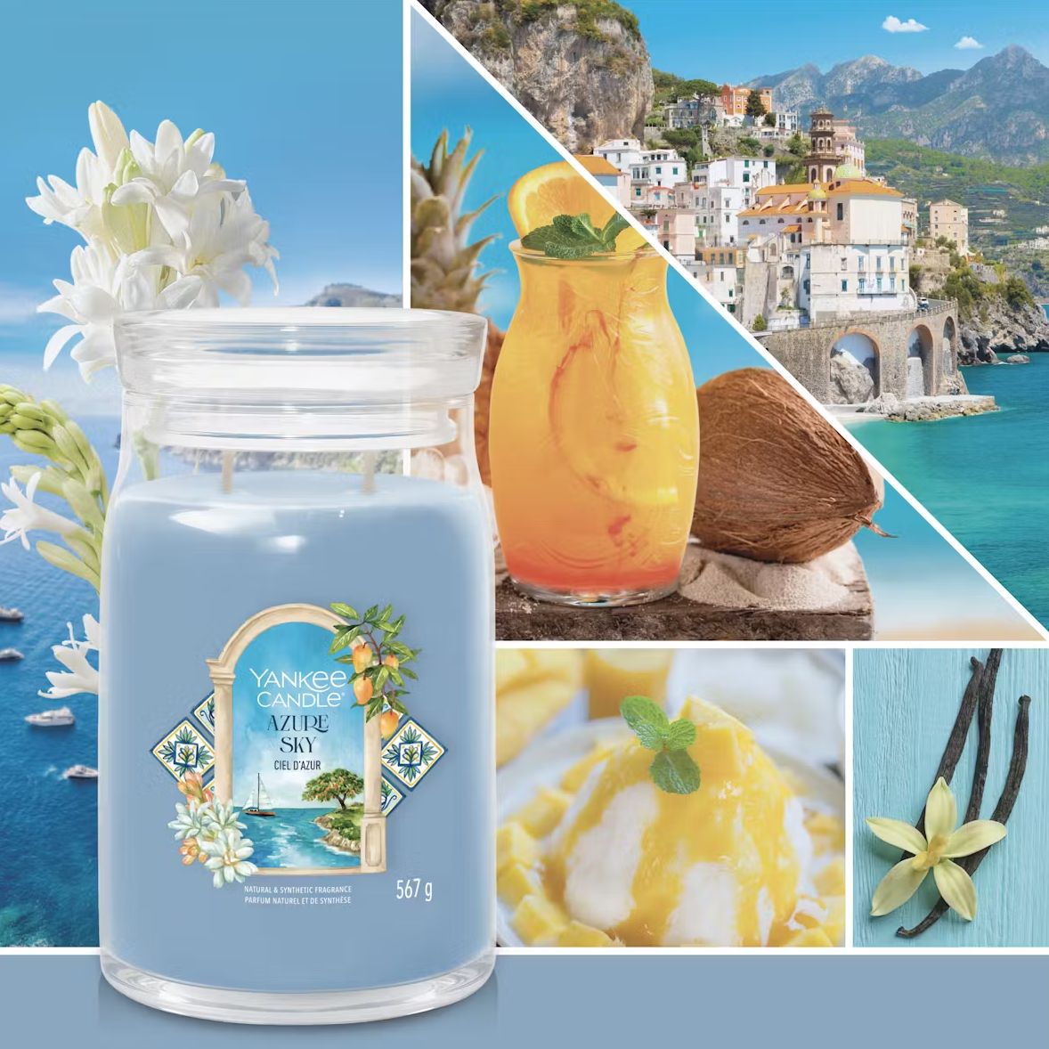 YANKEE CANDLE AZURE SKY (VARIOUS STYLES) 