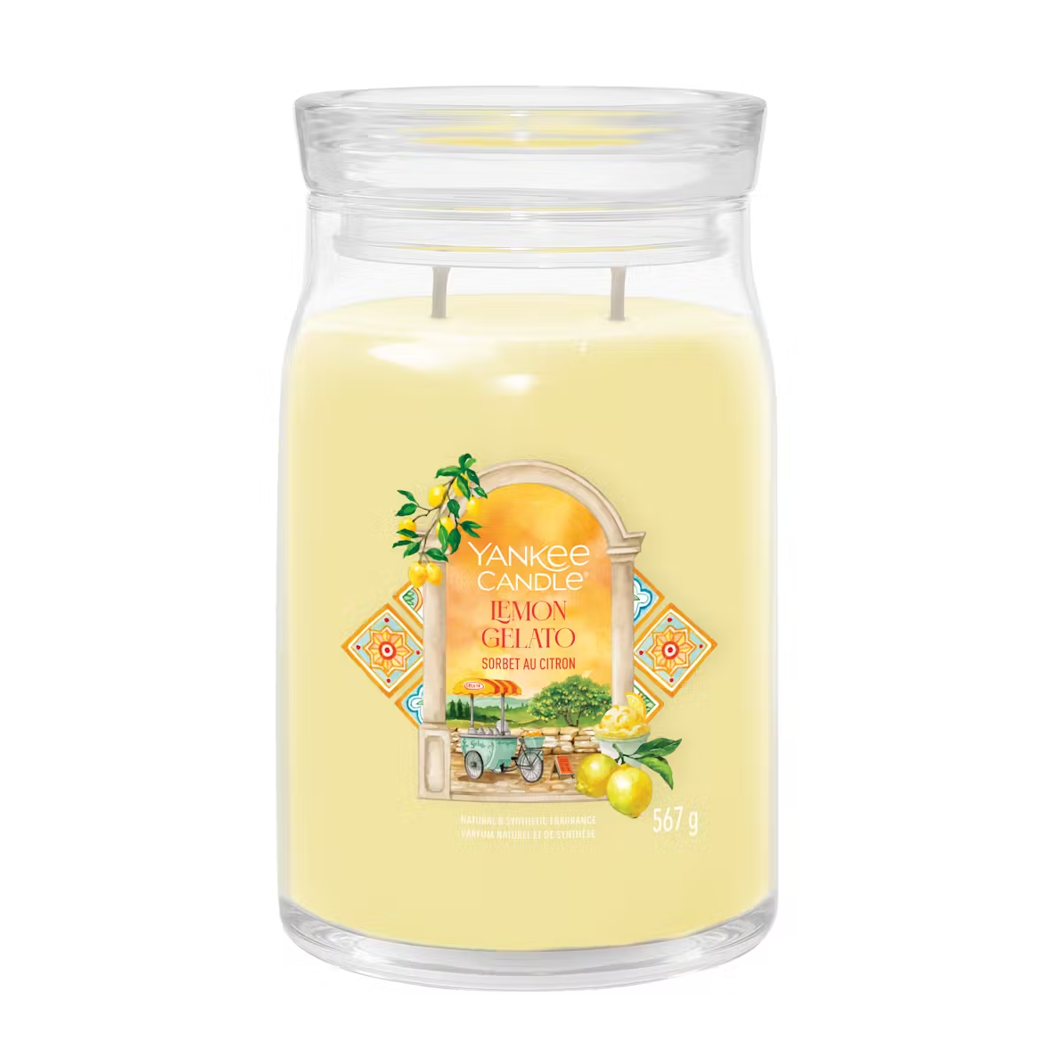 YANKEE CANDLE GLACE AU CITRON (DIFFÉRENTS STYLES) 