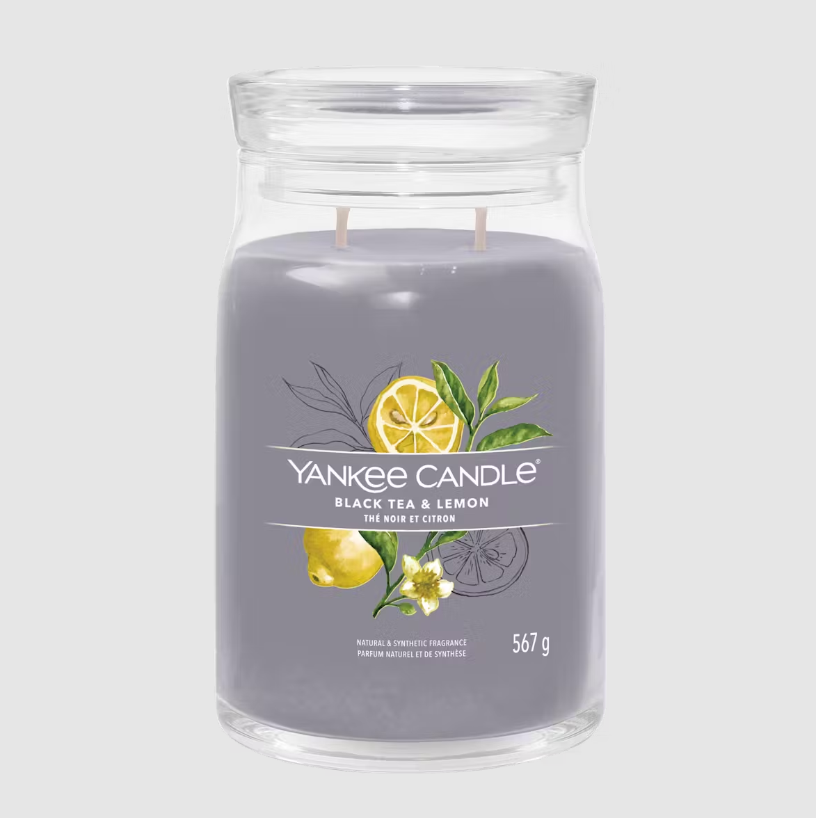 YANKEE CANDLE THÉ NOIR ET CITRON (DIFFÉRENTS STYLES) 