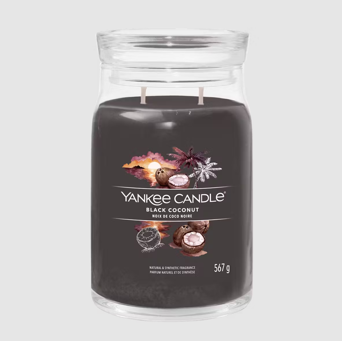 YANKEE CANDLE NOIX DE COCO NOIRE (DIFFÉRENTS STYLES) 
