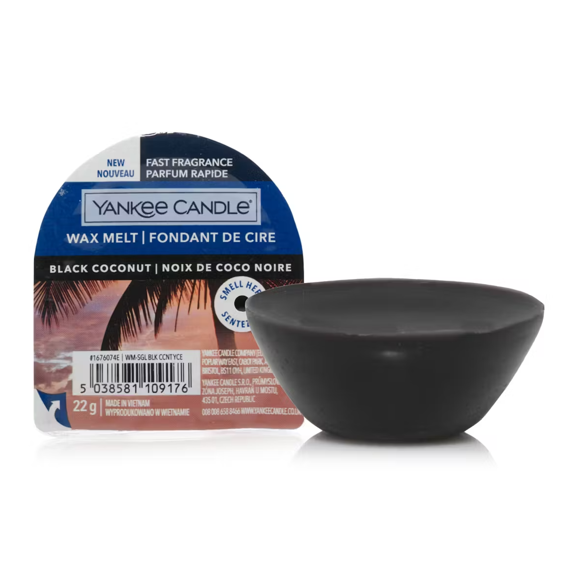 YANKEE CANDLE NOIX DE COCO NOIRE (DIFFÉRENTS STYLES) 
