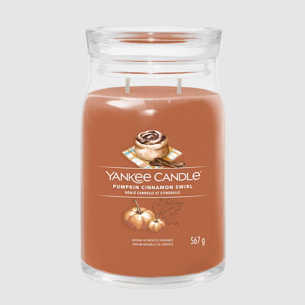 YANKEE CANDLE PUMPKIN CINNAMON SWIRL (VARIOUS STYLES) 
