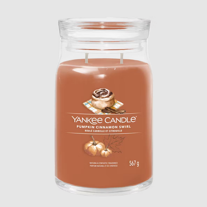 YANKEE CANDLE PUMPKIN CINNAMON SWIRL (VARI STILI)