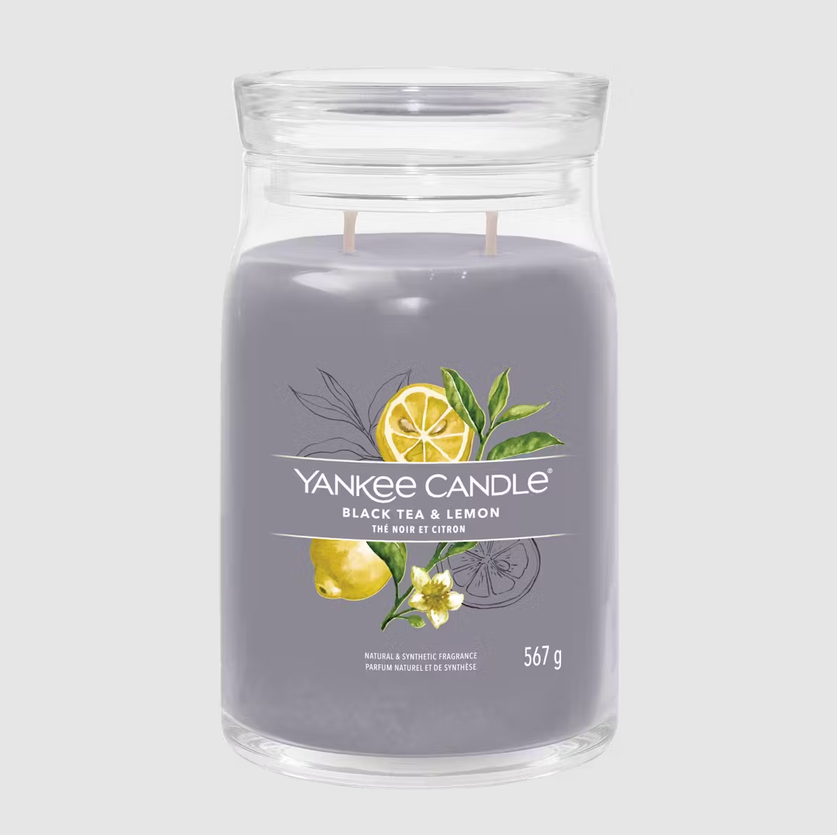 YANKEE CANDLE THÉ NOIR ET CITRON (DIFFÉRENTS STYLES) 
