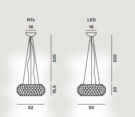 FOSCARINI CABOCHE PLUS MEDIA 087