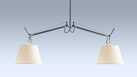 ARTEMIDE TOLOMEO BASCULANTE SUSPENSION 2 BRACCI