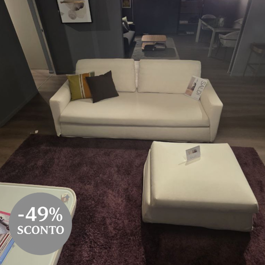 DIVANO CON POUF OCCASIONE