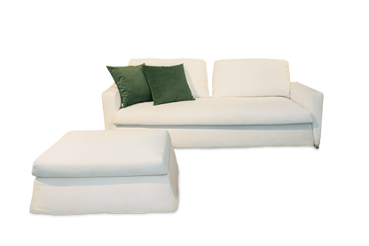 DIVANO CON POUF OCCASIONE