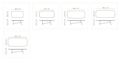 BONALDO TAVOLO 200X100 SLOT ANTR./ N.CE CAN IN STOCK