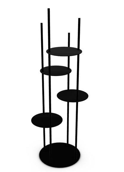 CALLIGARIS CIRCLES TOTEM D.55.5 H146 PEARL BEIGE OPACO IN STOCK