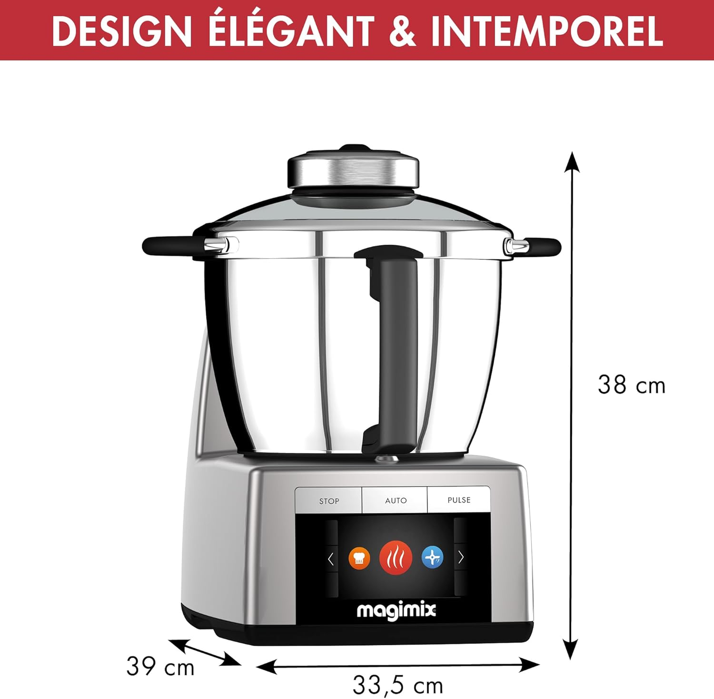 MAGIMIX COOK EXPERT CHROME 18900 ROBOT DA CUCINA MULTIFUNZIONE 3/5 L CROMATO OPACO IN STOCK