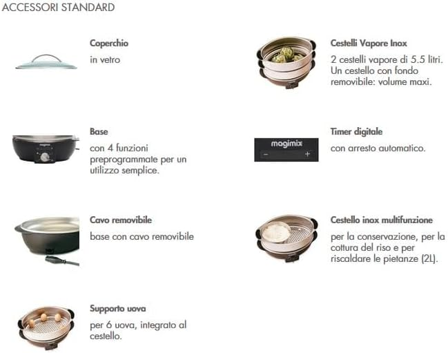 MAGIMIX VAPORIERA MULTIFUNCTION IN STOCK