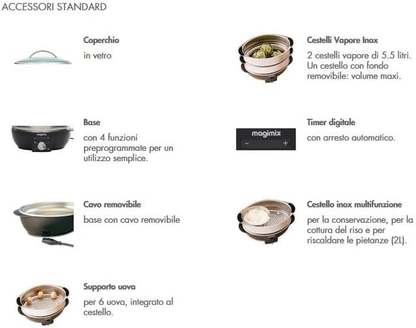 MAGIMIX VAPORIERA MULTIFUNCTION IN STOCK