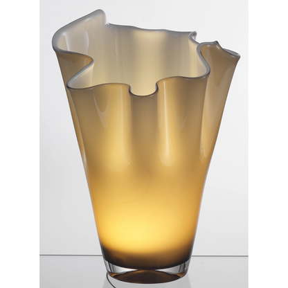 ONLYLUX VASO/LUCE LED WAVE OPALE H30