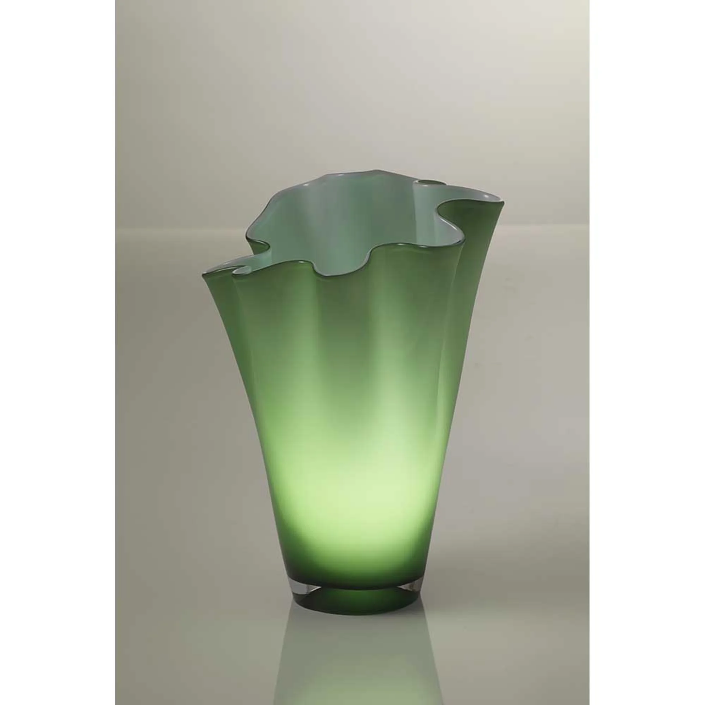 ONLYLUX VASO/LUCE LED WAVE OPALE H30