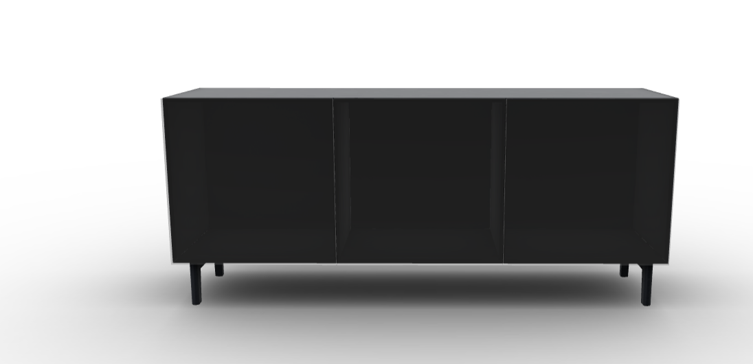 CALLIGARIS MADIA UNIVERSAL 180X50 CON LED NERO OPACO IN STOCK