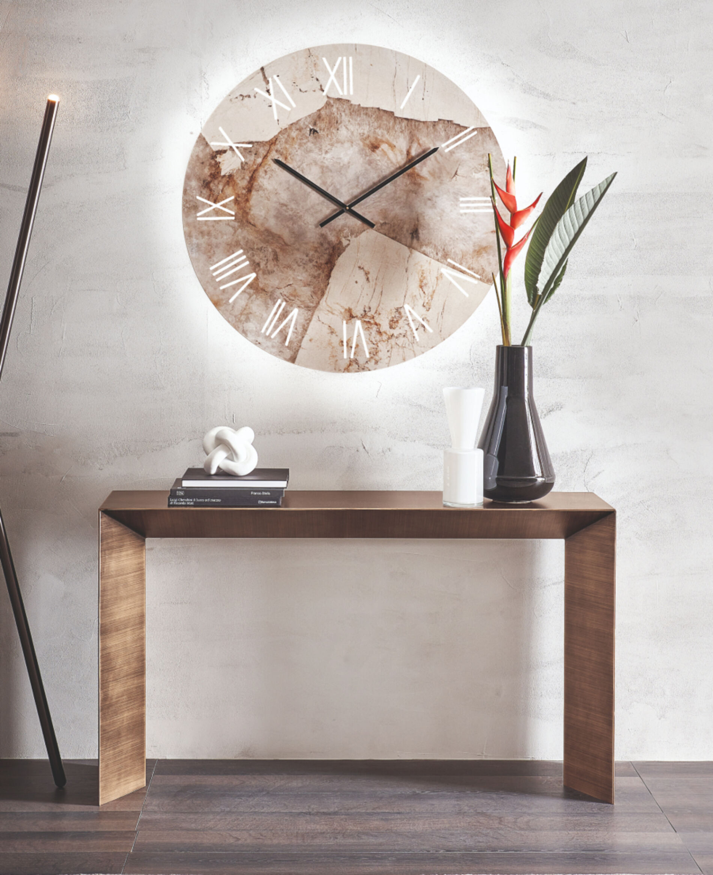 RIFLESSI CONSOLLE MINIMAL FISSA MET 130X33 IN STOCK