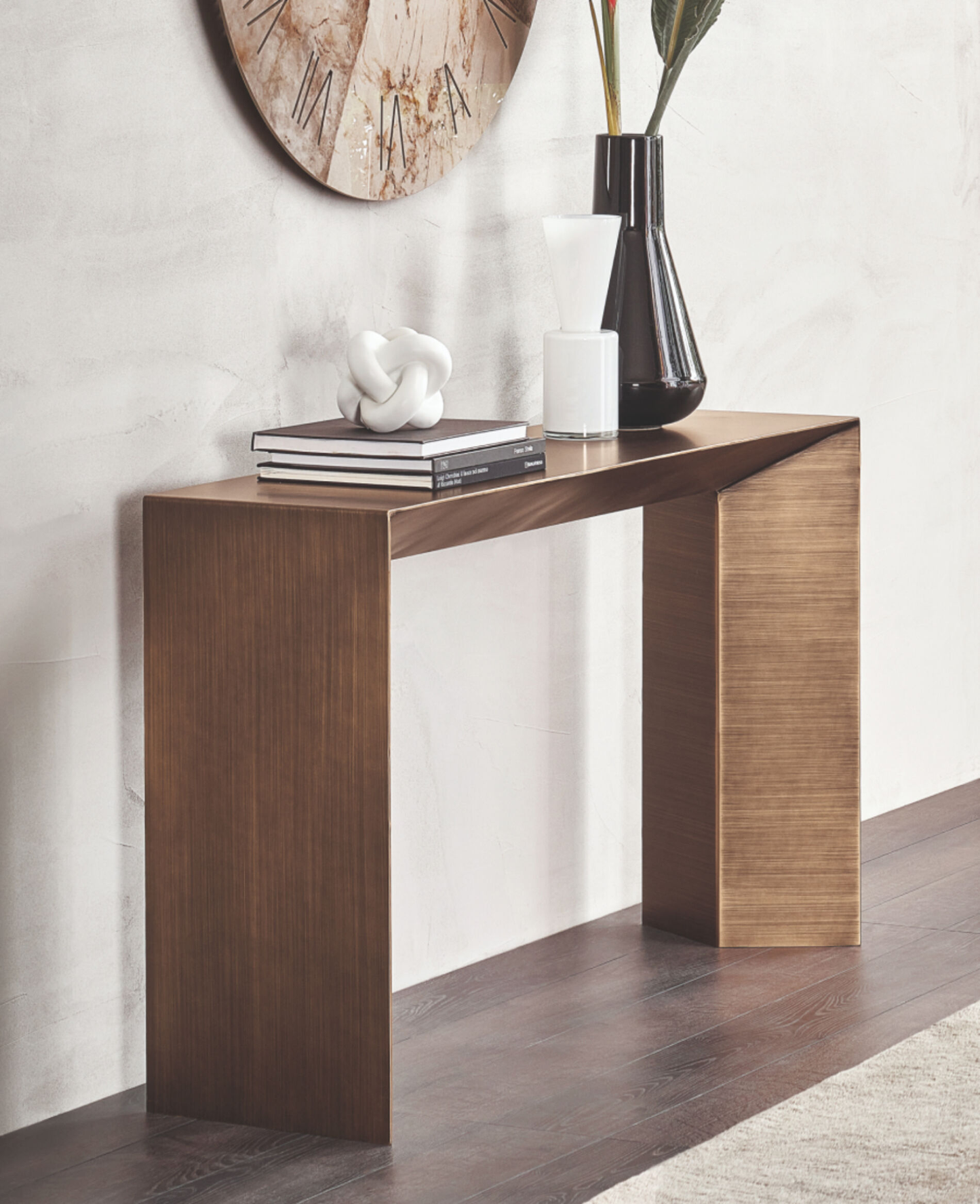 RIFLESSI CONSOLLE MINIMAL FISSA MET 130X33 IN STOCK