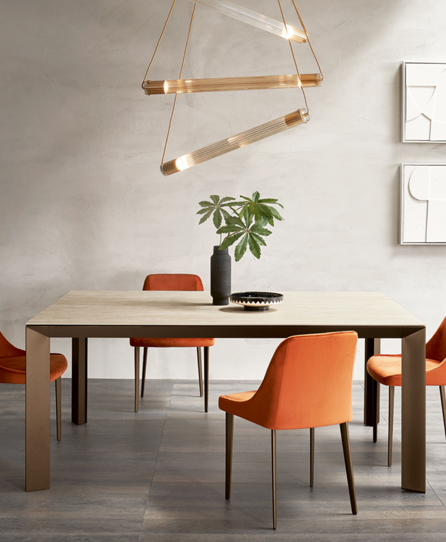 RIFLESSI TAVOLO MANHATTAN 140X140/200 IN STOCK