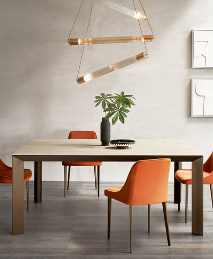 RIFLESSI TAVOLO MANHATTAN 140X140/200 IN STOCK