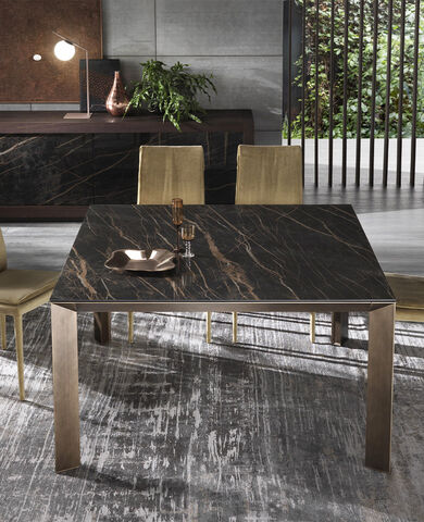 RIFLESSI TAVOLO MANHATTAN 140X140/200 IN STOCK