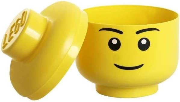LEGO SCATOLA TESTA RAGAZZO PORTA OGGETTI