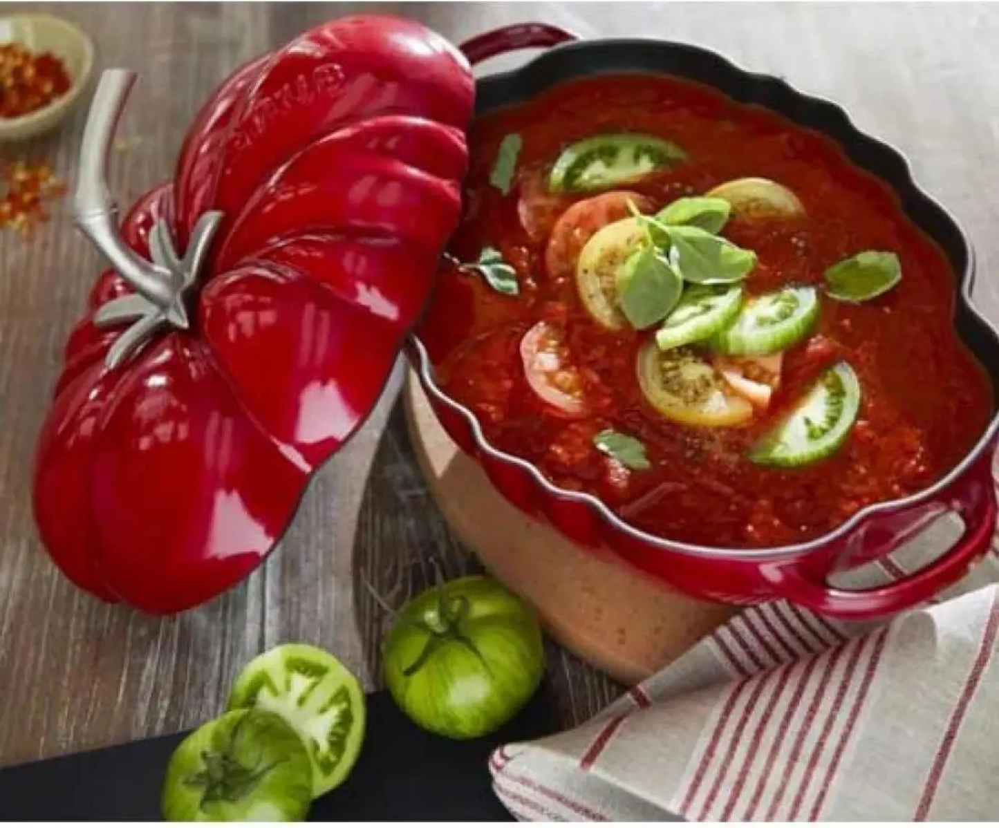 STAUB PENTOLA IN GHISA POMODORI 2.5L ROSSA