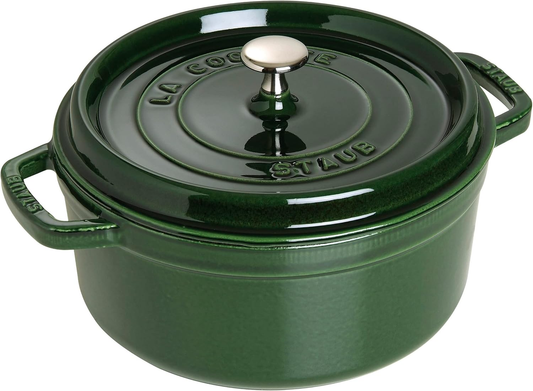 STAUB PENTOLA IN GHISA STAUB CASSERUOLA ROTONDA VERDE BASILICO 28CM