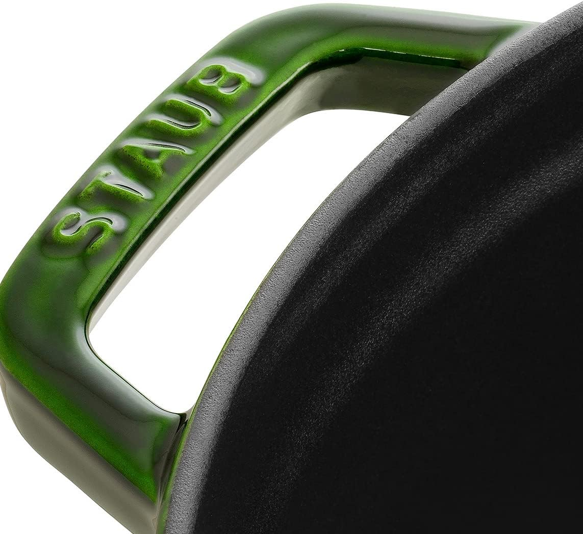 STAUB PENTOLA IN GHISA STAUB CASSERUOLA ROTONDA VERDE BASILICO 28CM