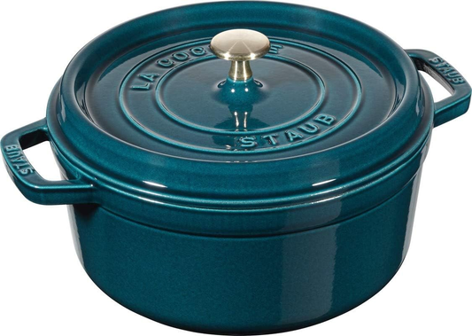 STAUB PENTOLA IN GHISA STAUB CASSERUOLA ROTONDA BLU LA MER 26CM