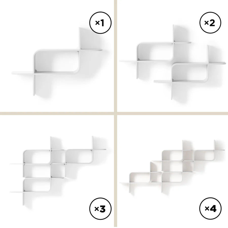 UMBRA MONTAGE WALL SHELF (WHITE)