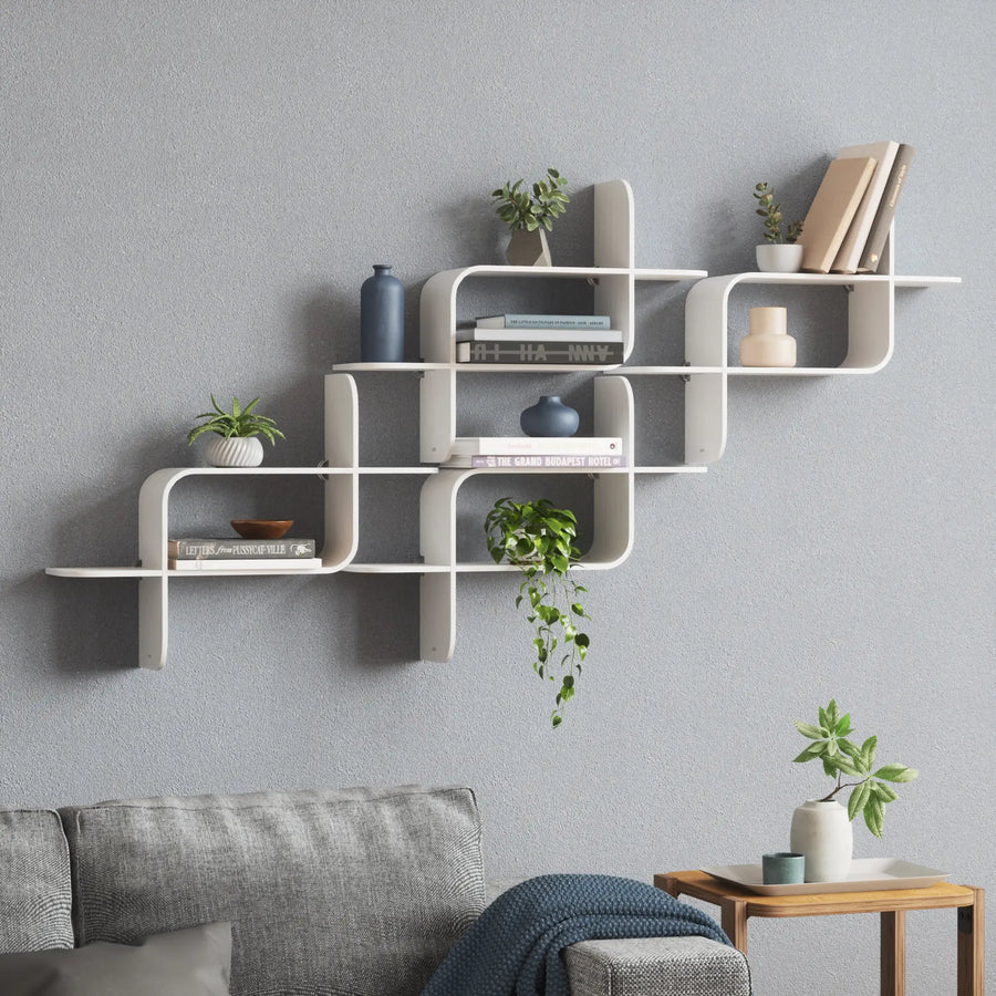 UMBRA MONTAGE WALL SHELF (WHITE)