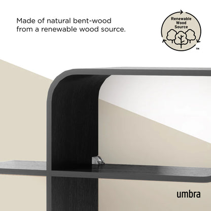 UMBRA MONTAGE WALL SHELF (BLACK)