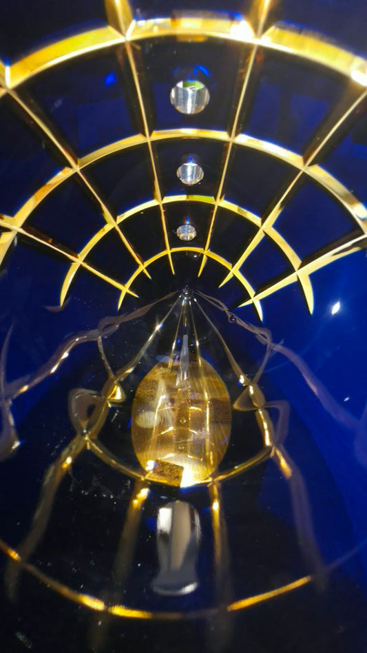 TONDO DONI VASO ALIEN AMBRA BLU