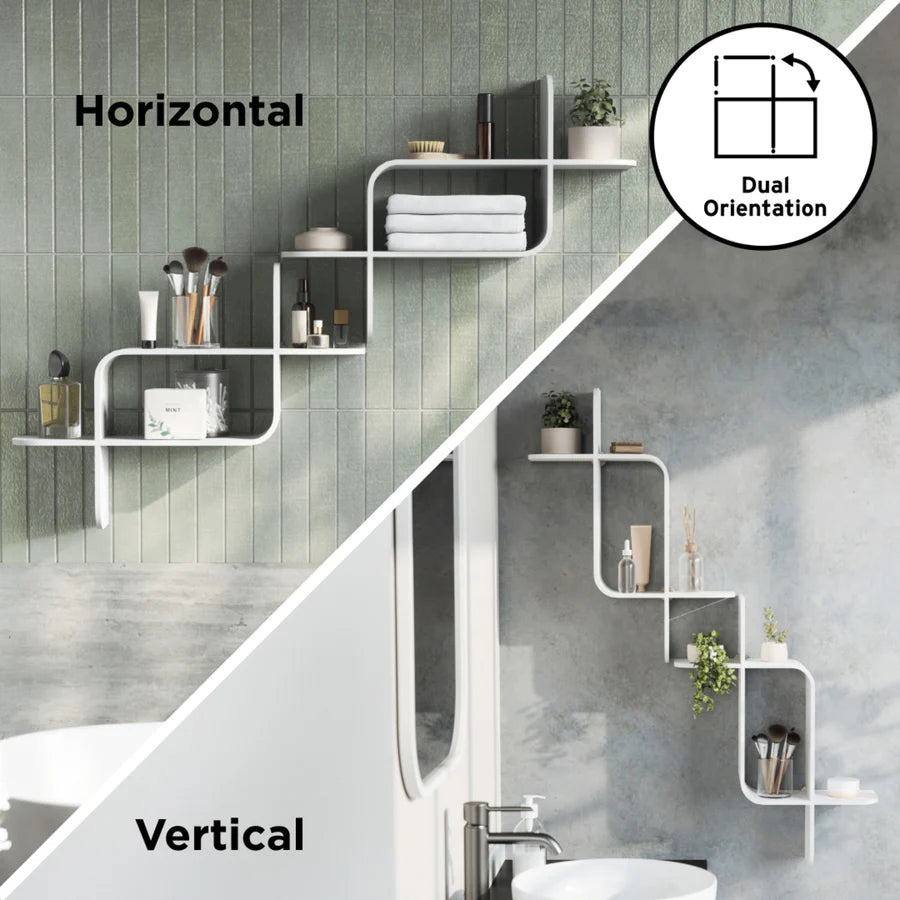 UMBRA MONTAGE WALL SHELF (WHITE)