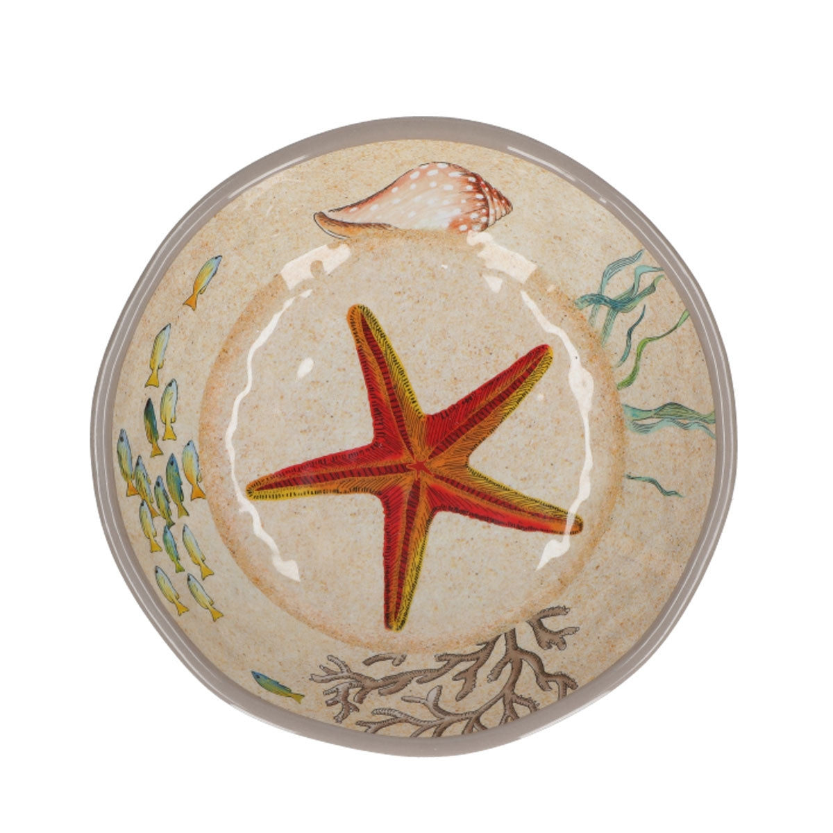ROSE&amp;TULIPS 18 PCS SEA LIFE PLATE SET 