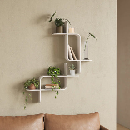 UMBRA MONTAGE WALL SHELF (WHITE)
