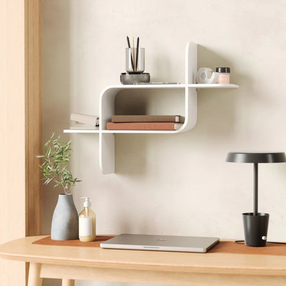 UMBRA MONTAGE WALL SHELF (WHITE)